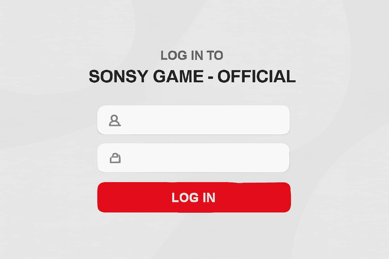 Log In to Sonsy Game - Official Interface