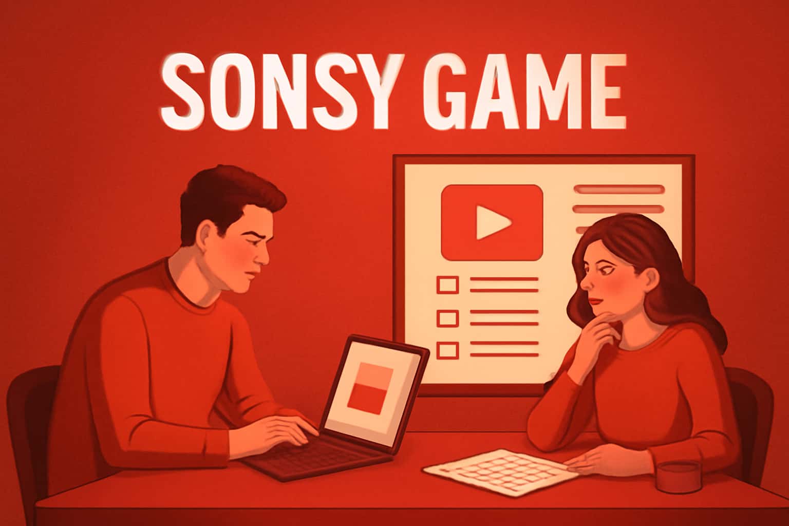 An illustrative depiction of the Sonsy Game options and features.