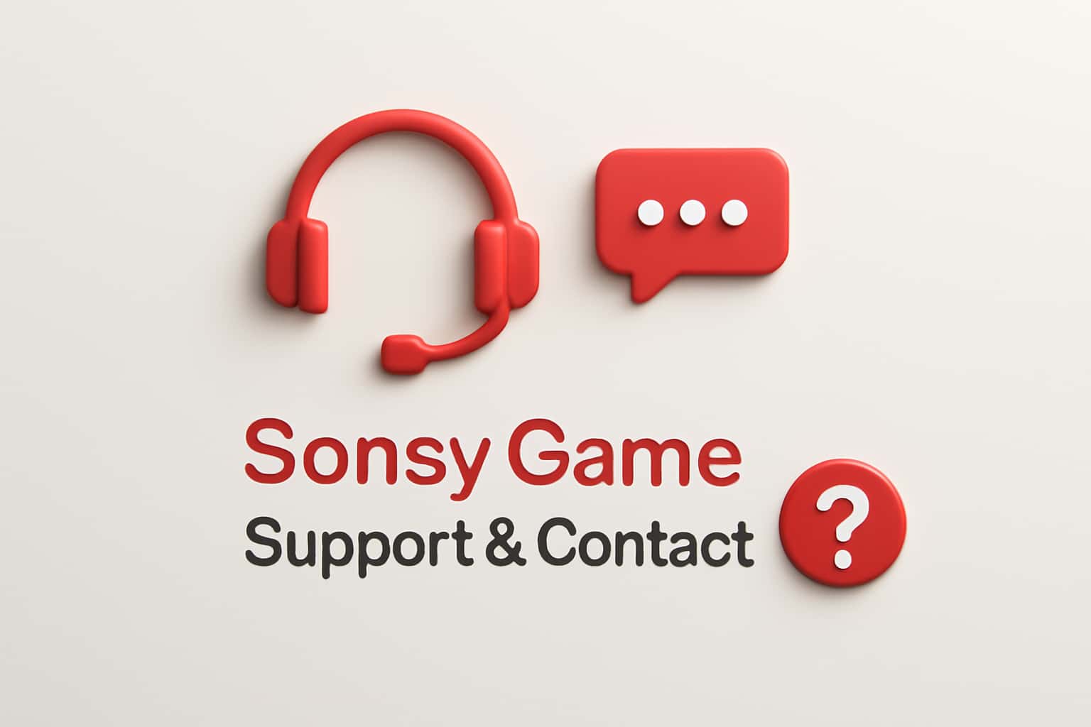 Sonsy Game Support & Contact Interface