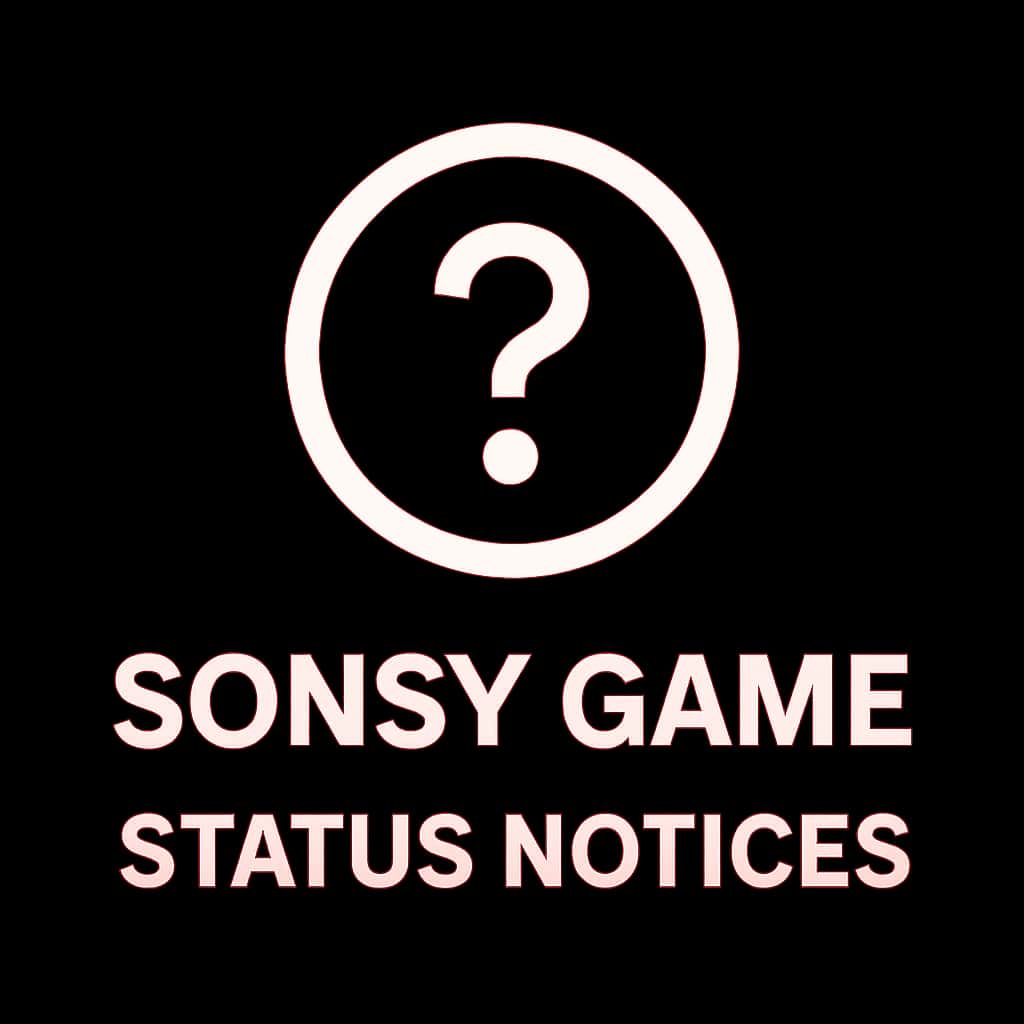 Icon representing Sonsy Game Status Notices.