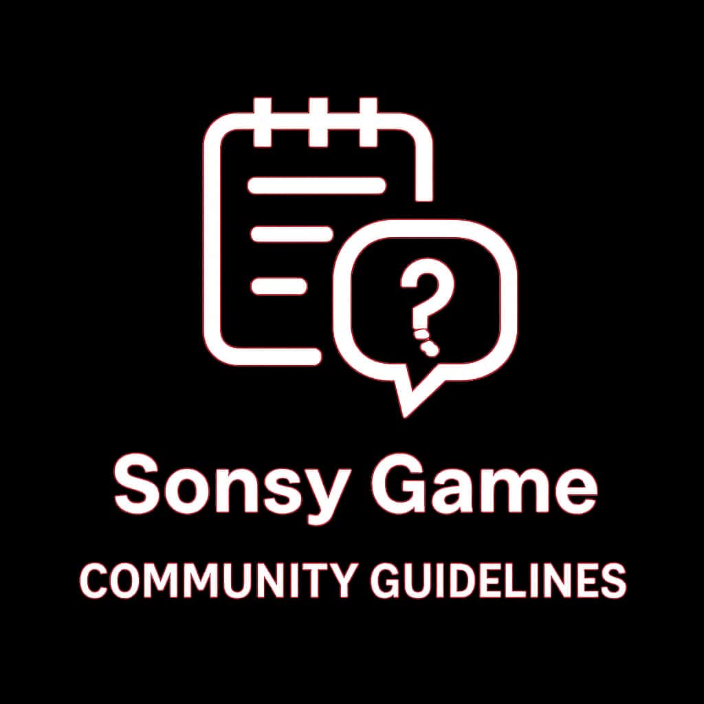 Icon representing the Sonsy Game Community Guidelines.