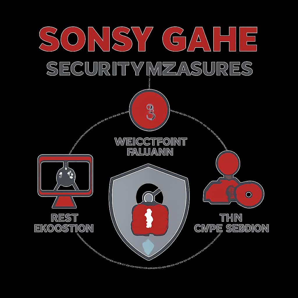 An educational diagram illustrating security measures for Sonsy Game.