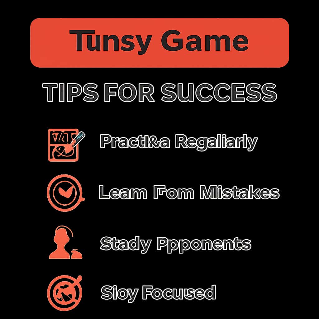An educational diagram illustrating tips for navigating the Sonsy Game.