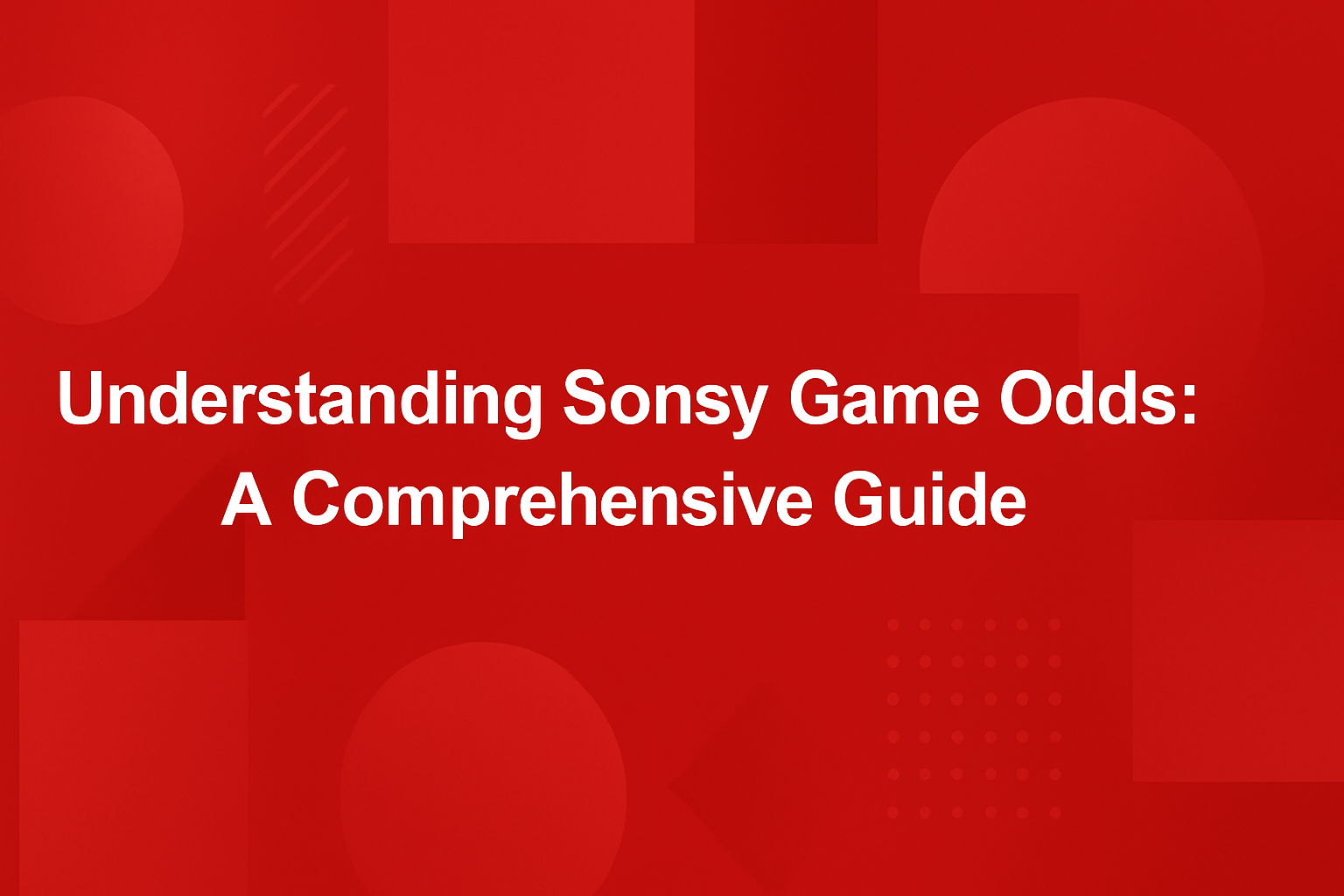 An illustrative depiction of the Sonsy Game options and features.