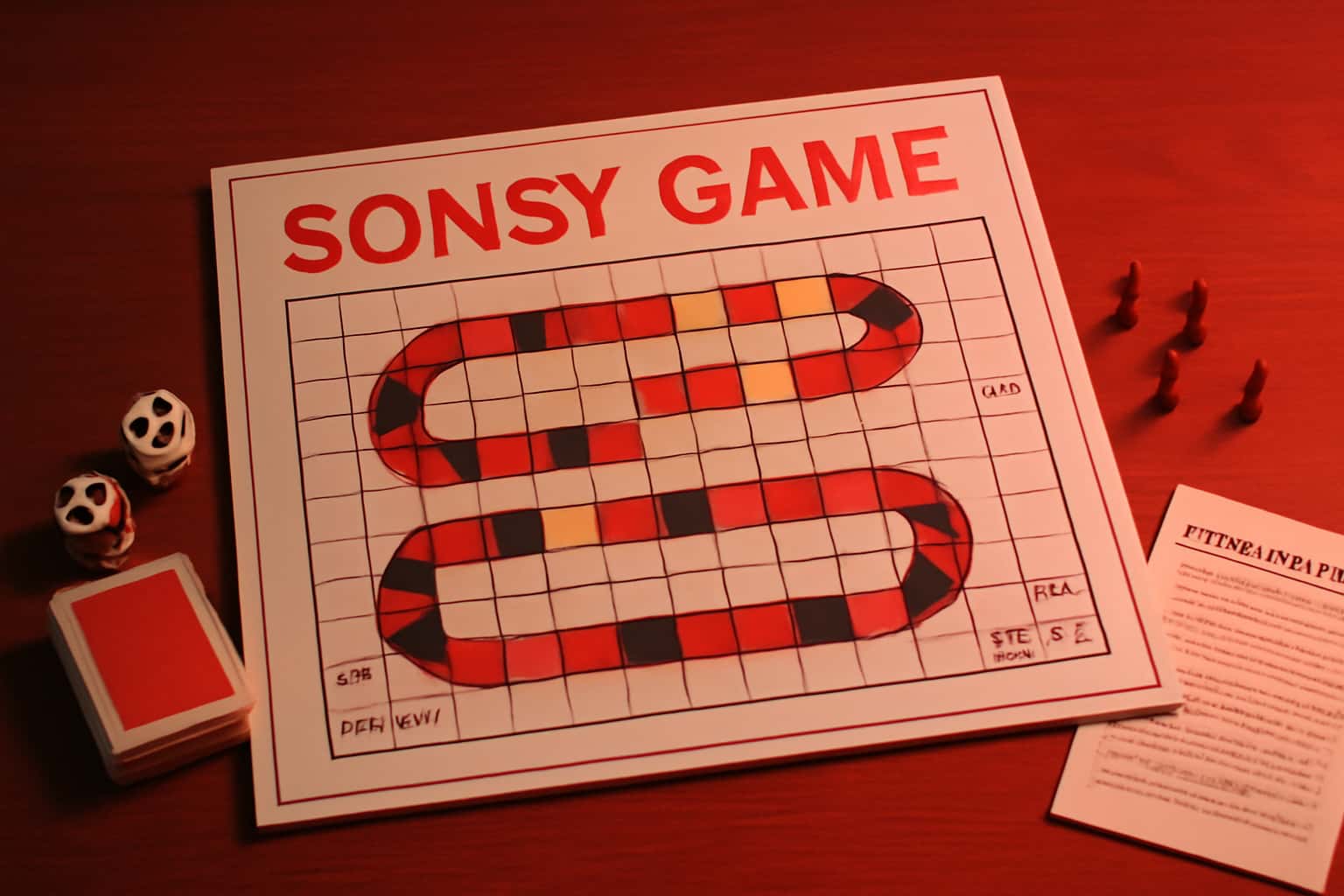 An educational graphic illustrating the rules of the Sonsy Game.